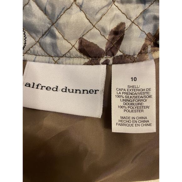 AlfredDunner Silk Patchwork Floral Multicolor Button Quilted Grannycore Jacket10 - Picture 4 of 8